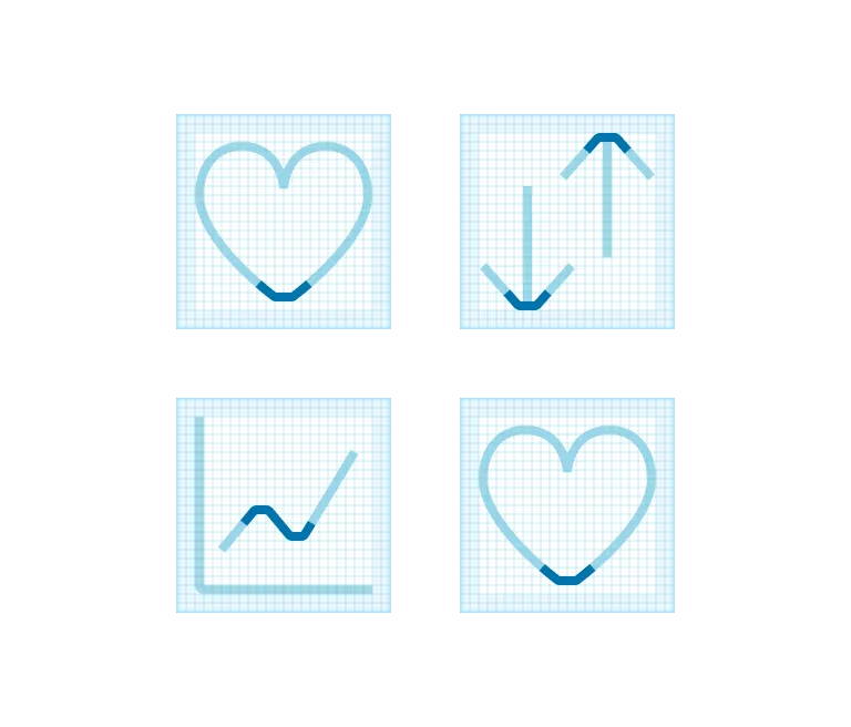 Forms applied to icons.