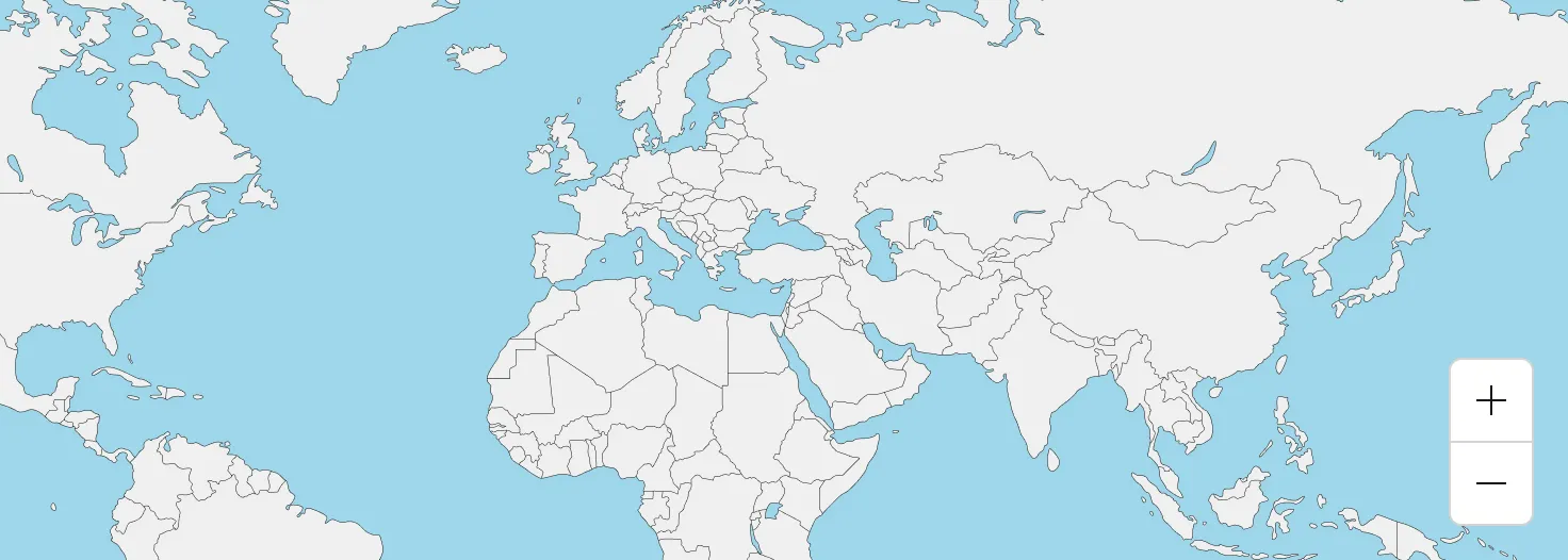 Example demonstrating a vertical button group to control the zoom of a map.