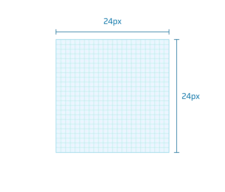 24 pixel canvas at 800% scale.